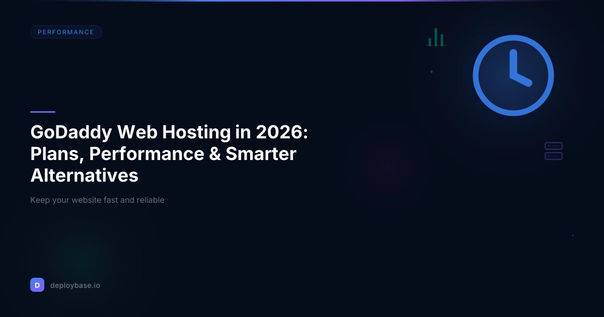 GoDaddy Web Hosting in 2026: Plans, Performance & Smarter Alternatives