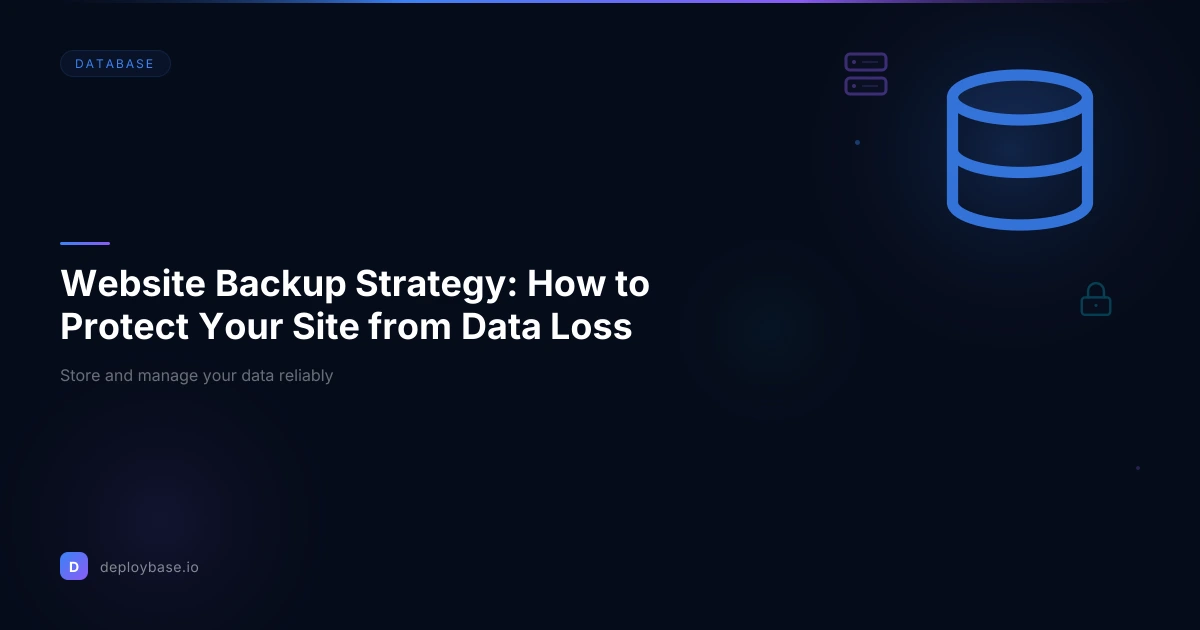 Website Backup Strategy: How to Protect Your Site from Data Loss